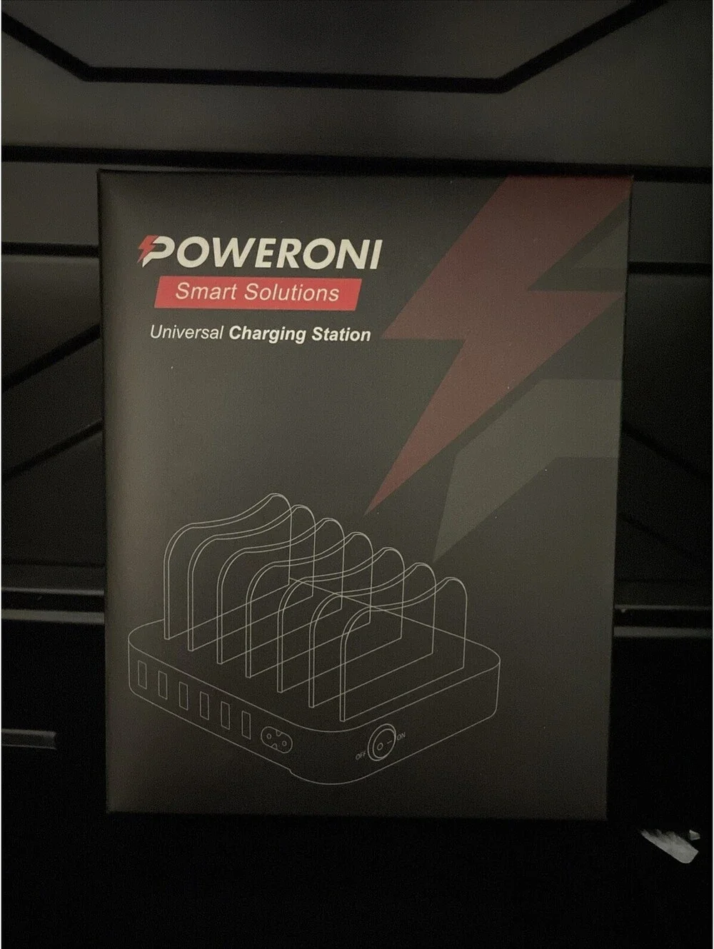 POWERONI Universal Charging Station 8-Port 10000mA Black New